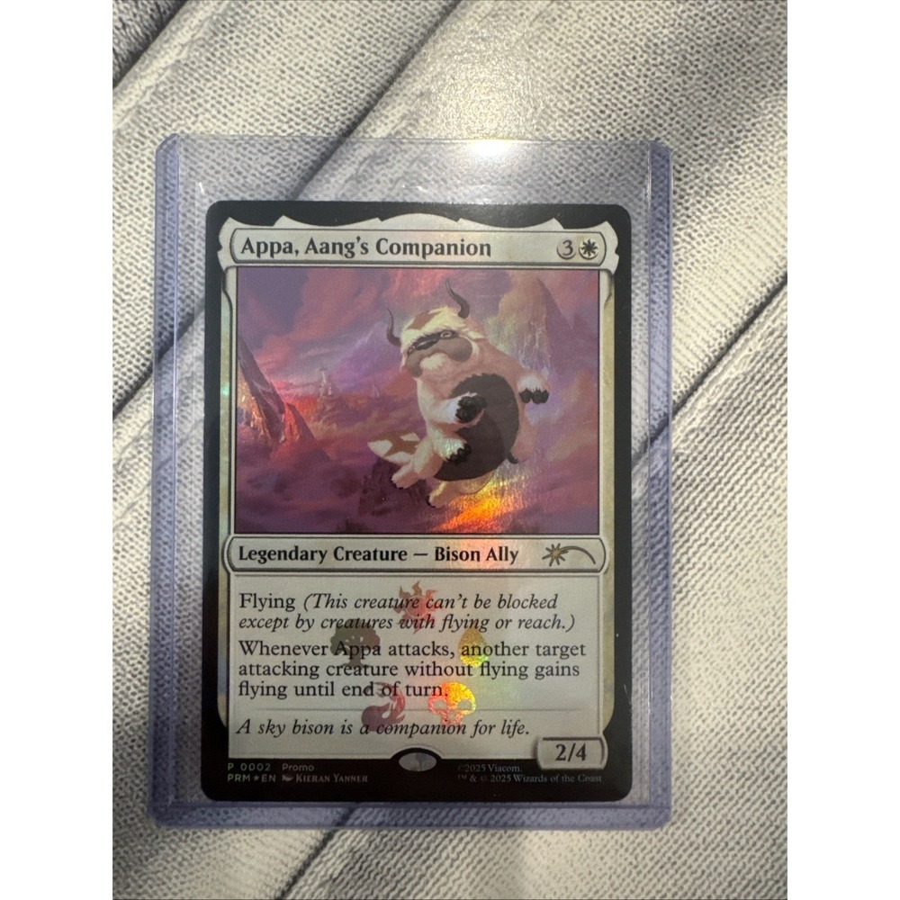 MTG Appa, Aang's Companion PROMO P0002 Avatar Last Airbender Foil Art Rare